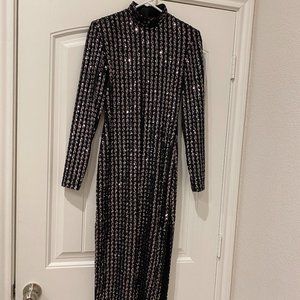 SMYTHE Sequin Midi Dress.